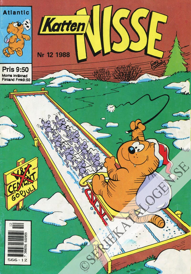 Framsida på Katten Nisse #12 (1988)