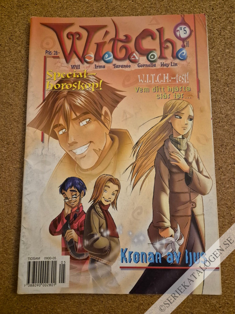 Framsida på W.i.t.c.h. #5 - Kronan av ljus (2002)
