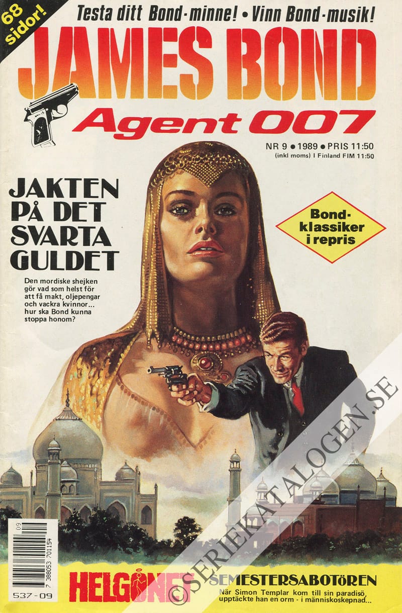 Framsida på James Bond agent 007 #9 (1989)