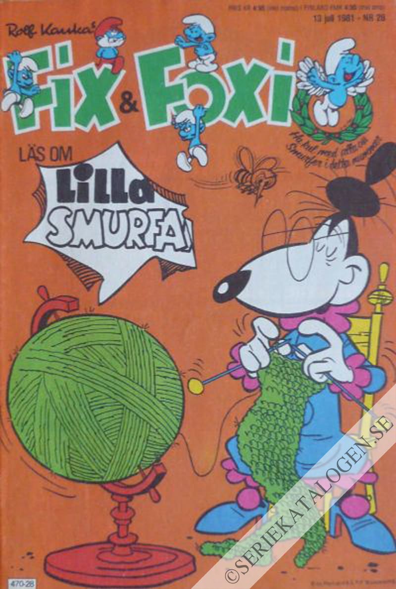 Framsida på Fix och Foxi #28 (1981)