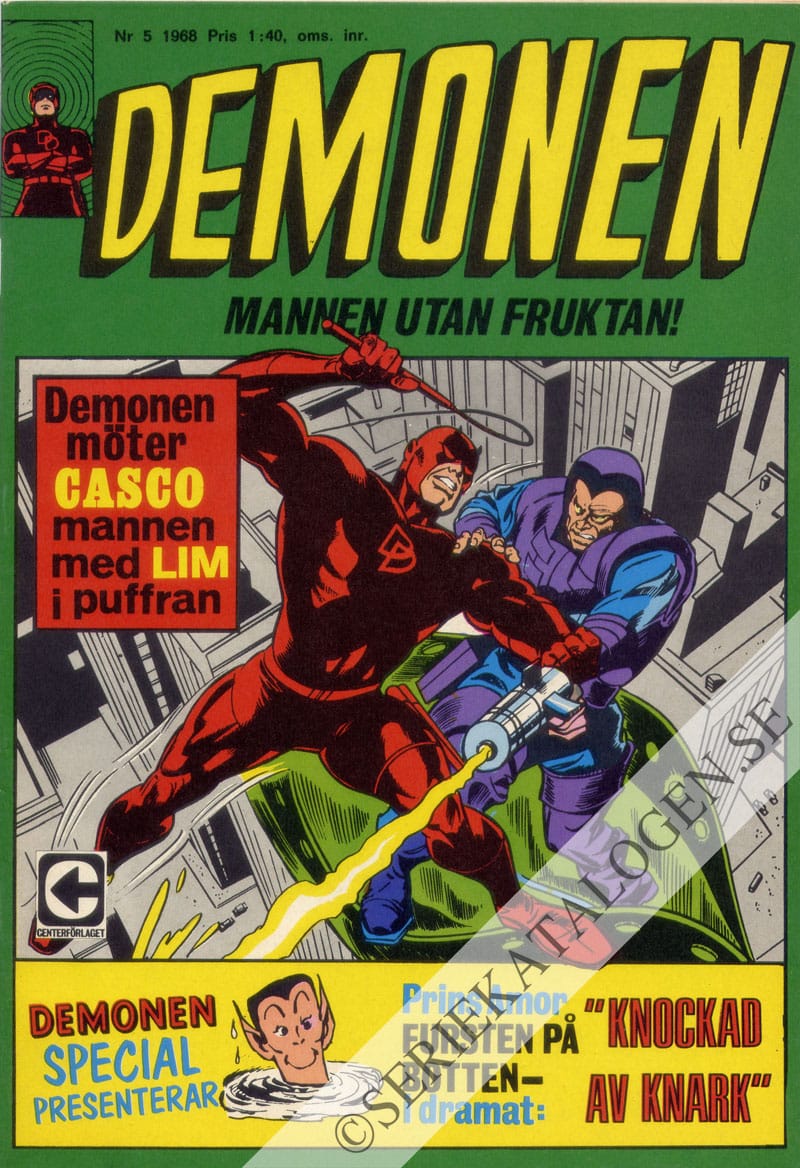 Framsida på Demonen #5 (1968)