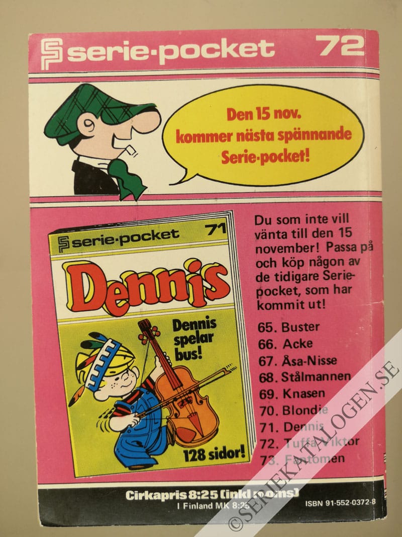 Baksida på Tuffa Viktor (1978)