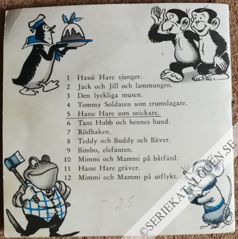 Baksida på Hasse Hare som snickare (1957)