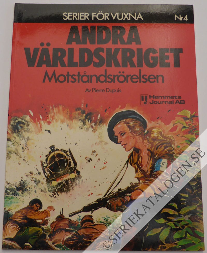 Framsida på Andra världskriget Motståndsrörelsen (1978)