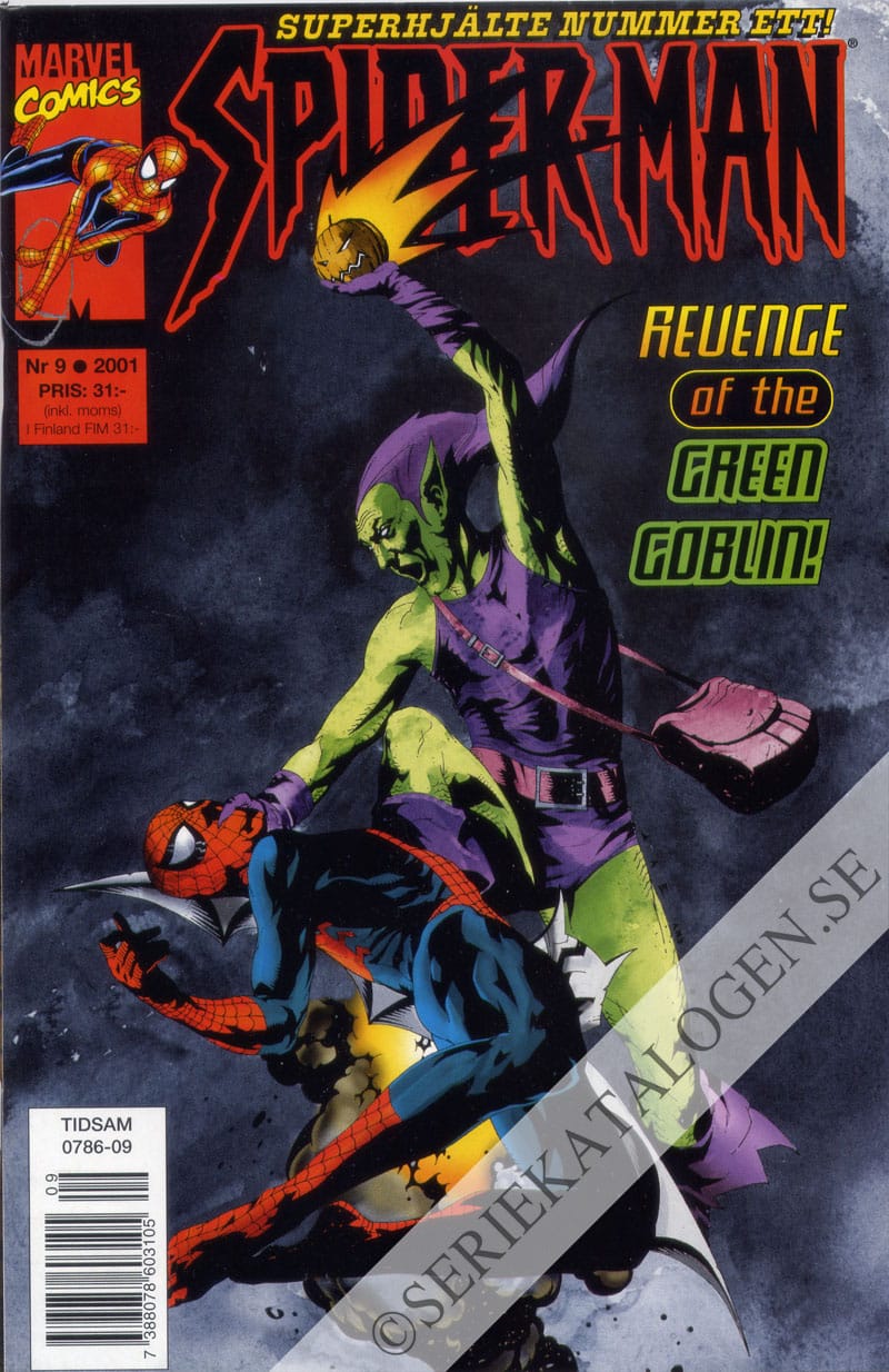Framsida på Spider-Man #9 (2001)