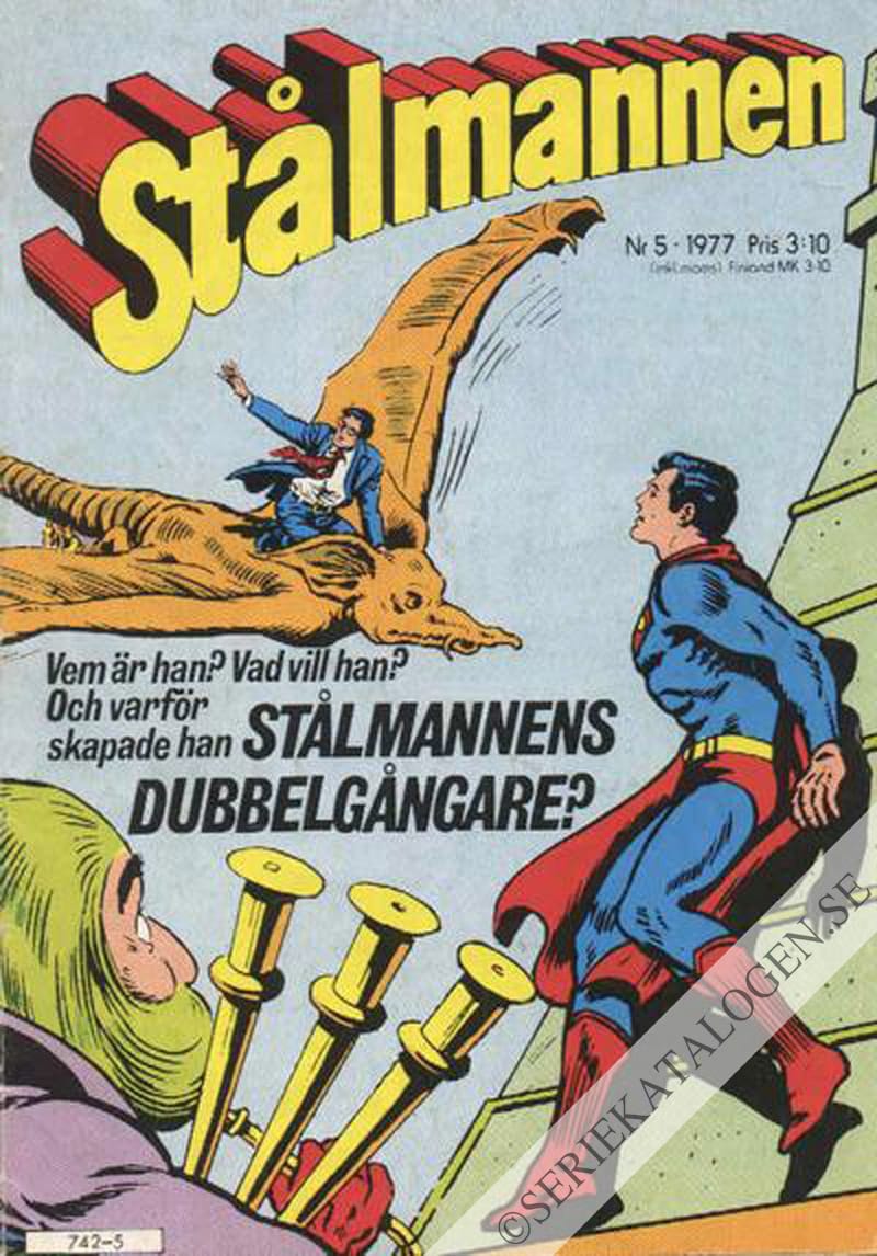 Framsida på Stålmannen #5 (1977)