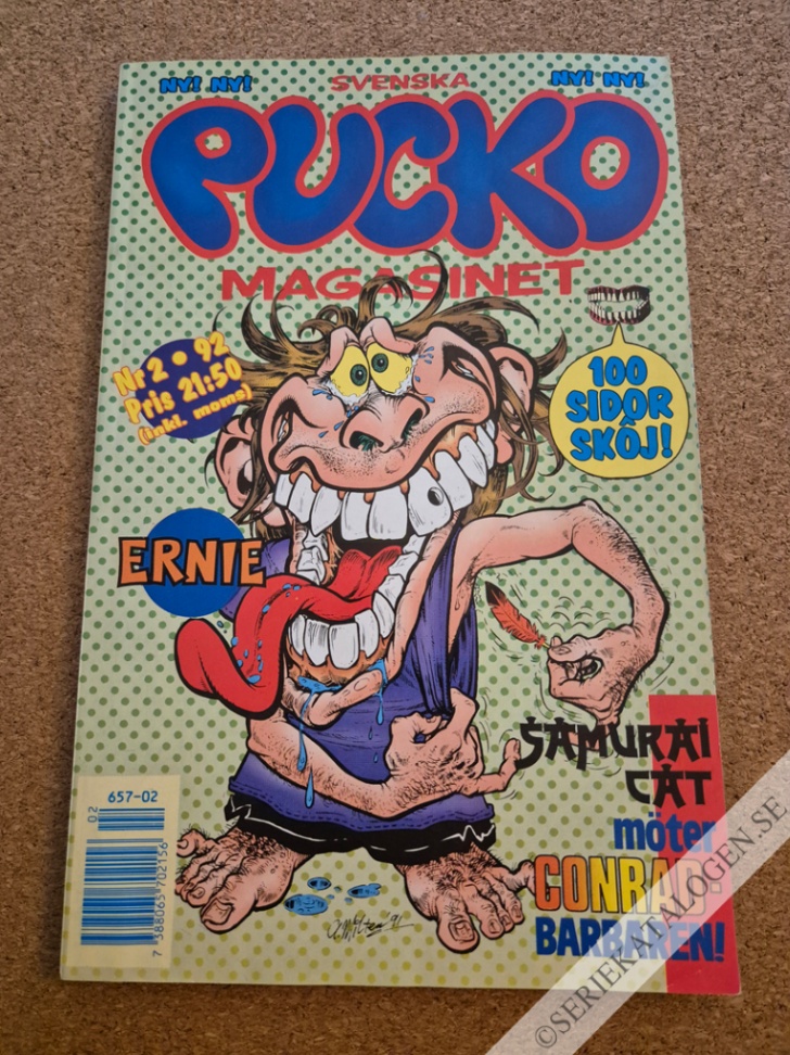Framsida på Svenska Puckomagasinet #2 (1992)