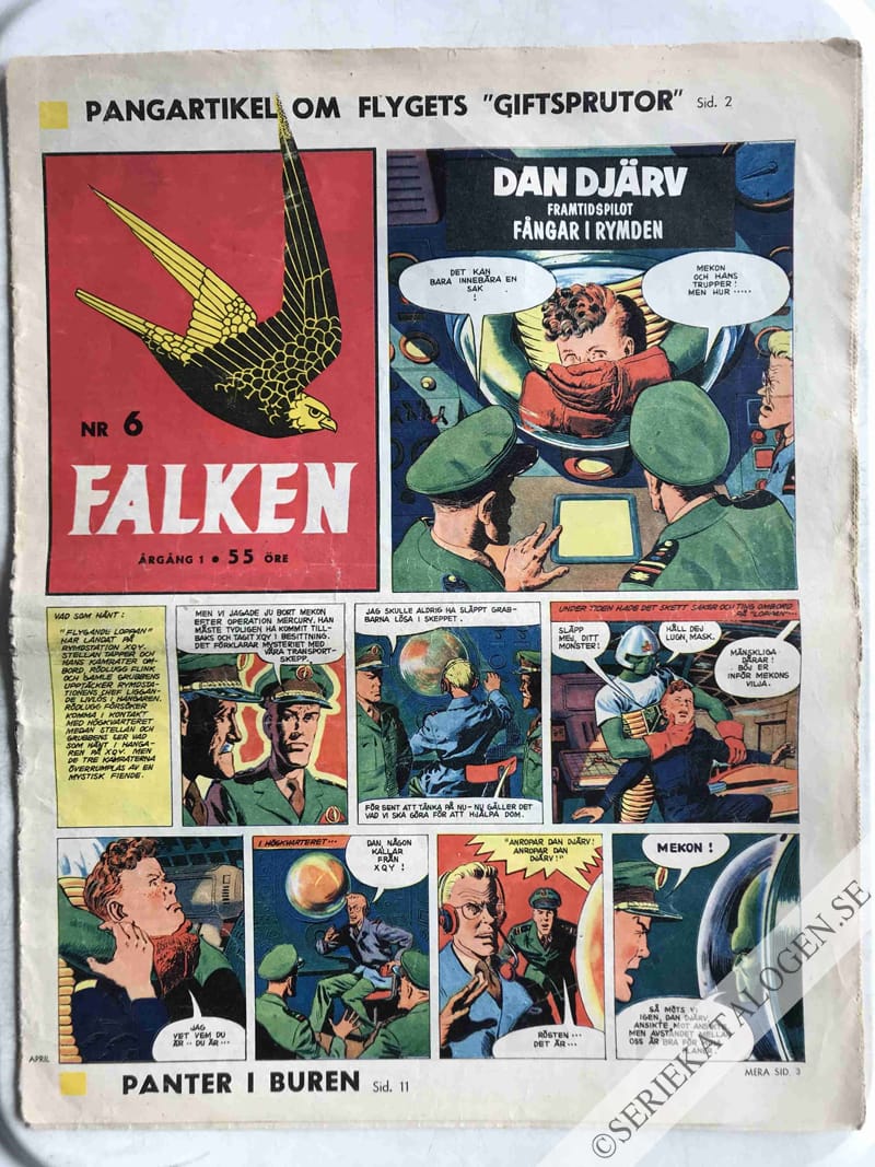 Framsida på Falken #6 (1955)