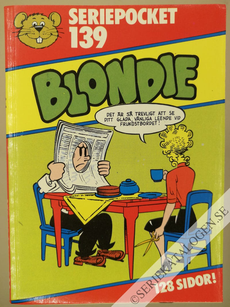 Framsida på Seriepocket #139 - Blondie (1984)