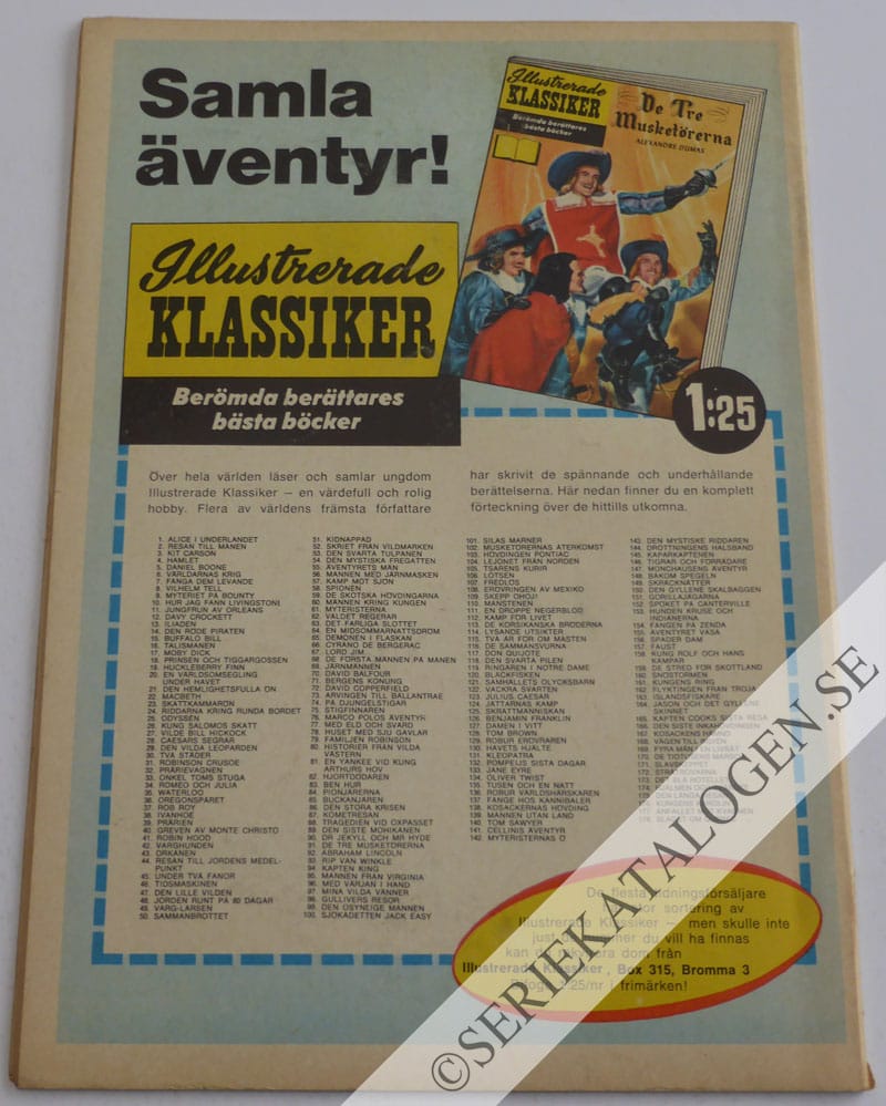 Baksida på Slaget om Quebec (1965)