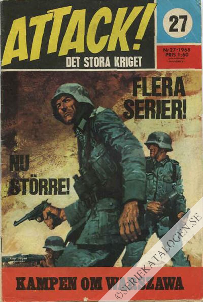 Framsida på Attack Kampen om Warszawa (1968)