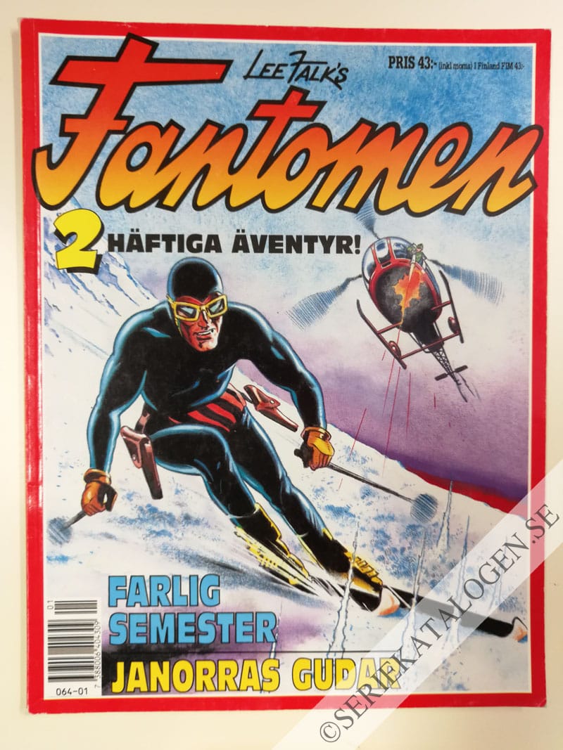 Framsida på Fantomen Farlig semester - Janorras gudar (1991)