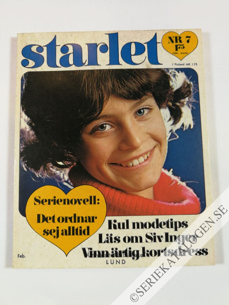 Framsida på Starlet #7 (1972)