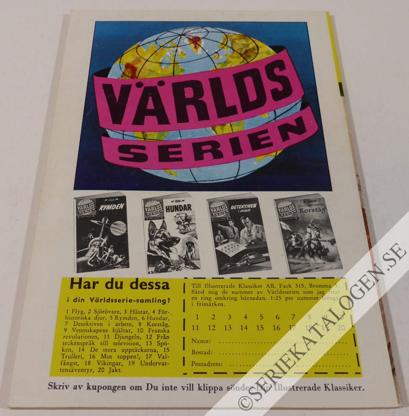 Baksida på De blodiga åren - berättelsen om andra världskriget (1962)