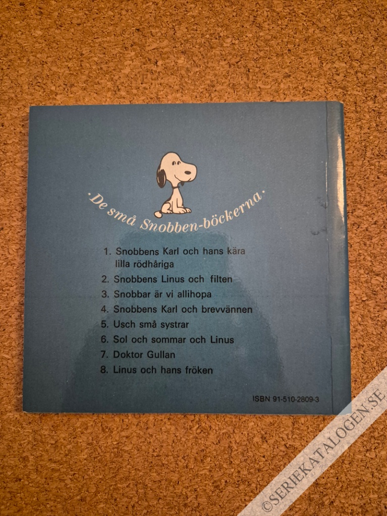 Baksida på Snobbens Karl och hans kära lilla rödhåriga (1982)