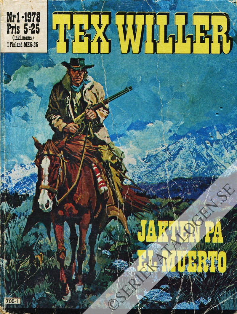 Framsida på Tex Willer #1 (1978)