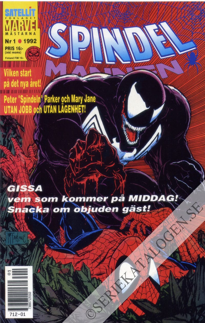 Framsida på Spindelmannen #1 (1992)