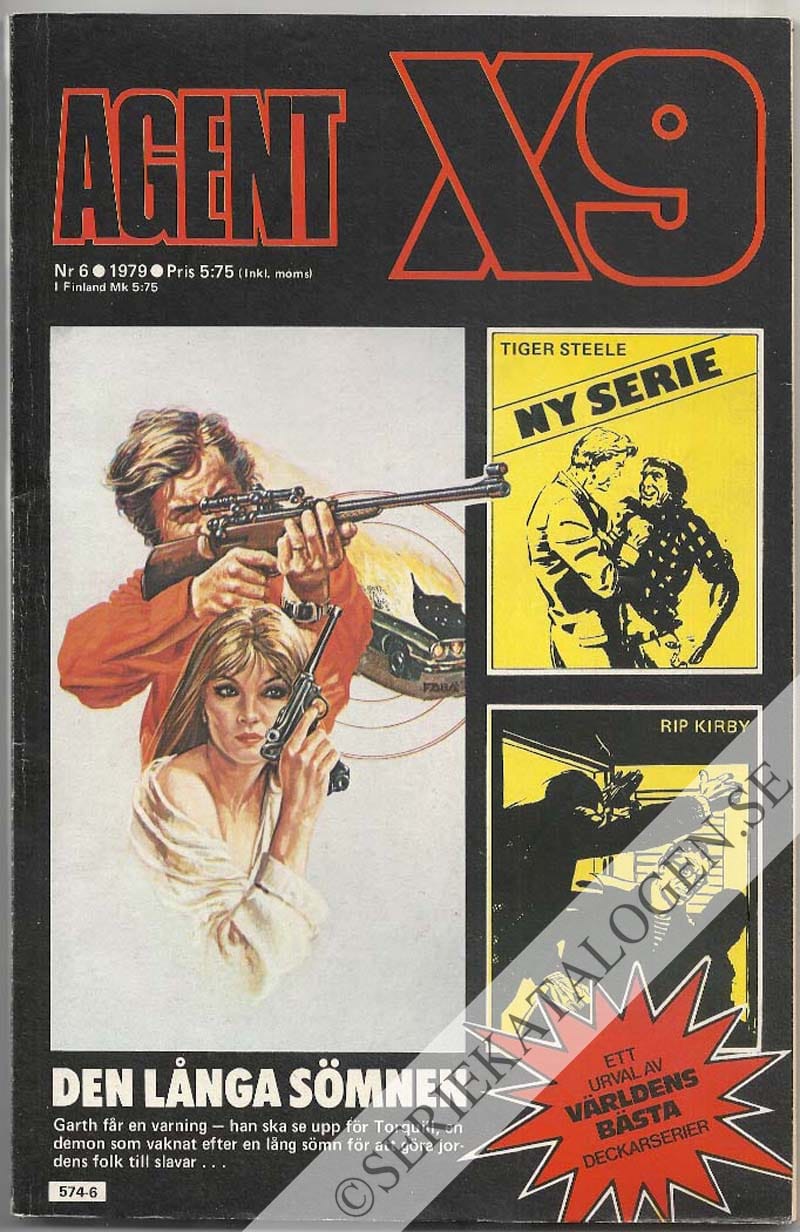 Framsida på Agent X9 #6 (1979)