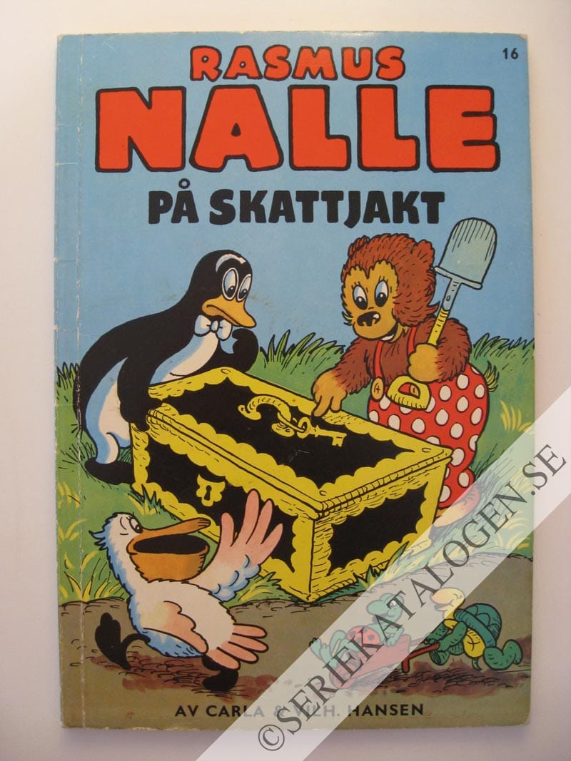 Framsida på Rasmus Nalle Rasmus Nalle på skattjakt (1968)