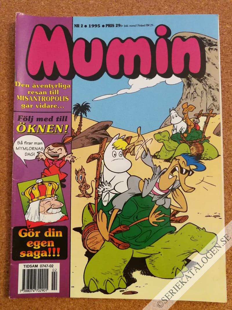 Framsida på Muminmagasinet #2 (1995)