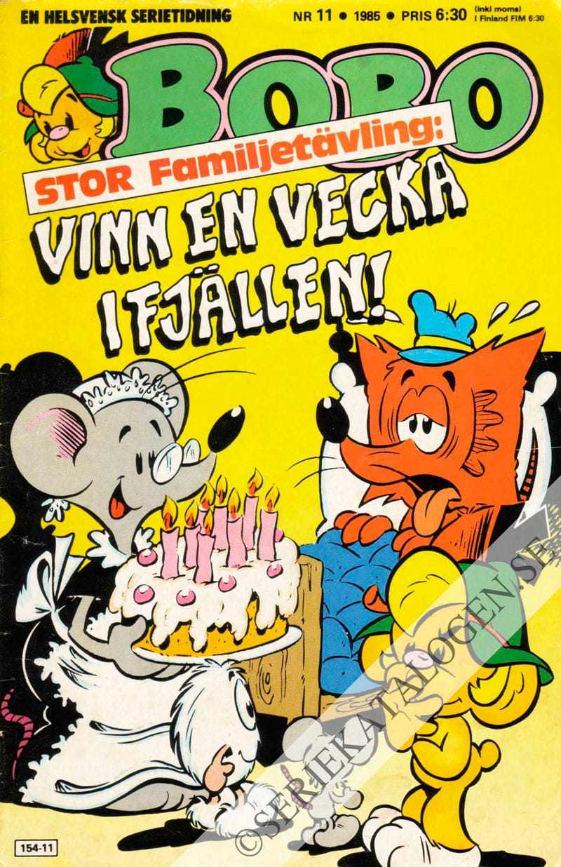 Framsida på Bobo #11 (1985)