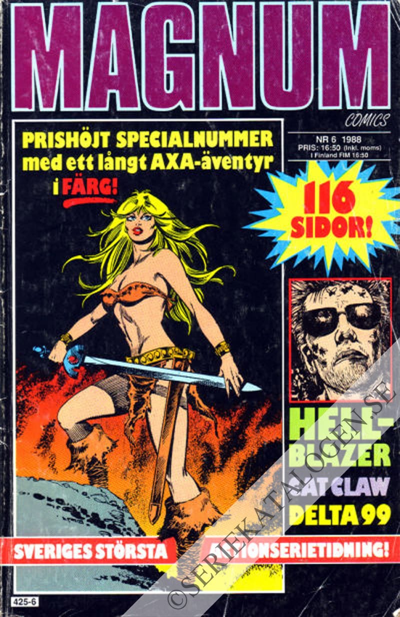 Framsida på Magnum comics #6 (1988)