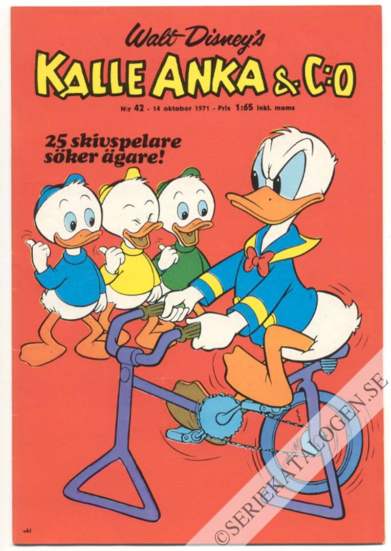 Framsida på Kalle Anka & C:o #42 (1971)