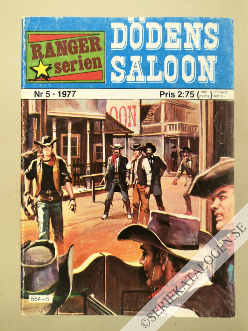 Framsida på Rangerserien Dödens saloon (1977)