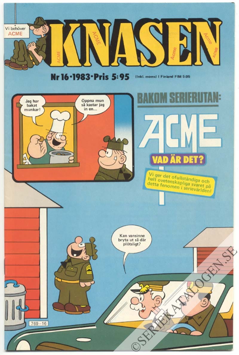 Framsida på Knasen #16 (1983)