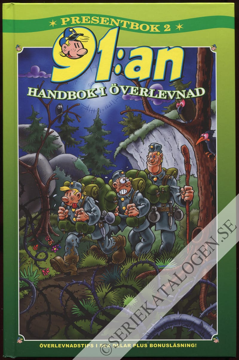 Framsida på 91:an presentbok Handbok i överlevnad (2011)