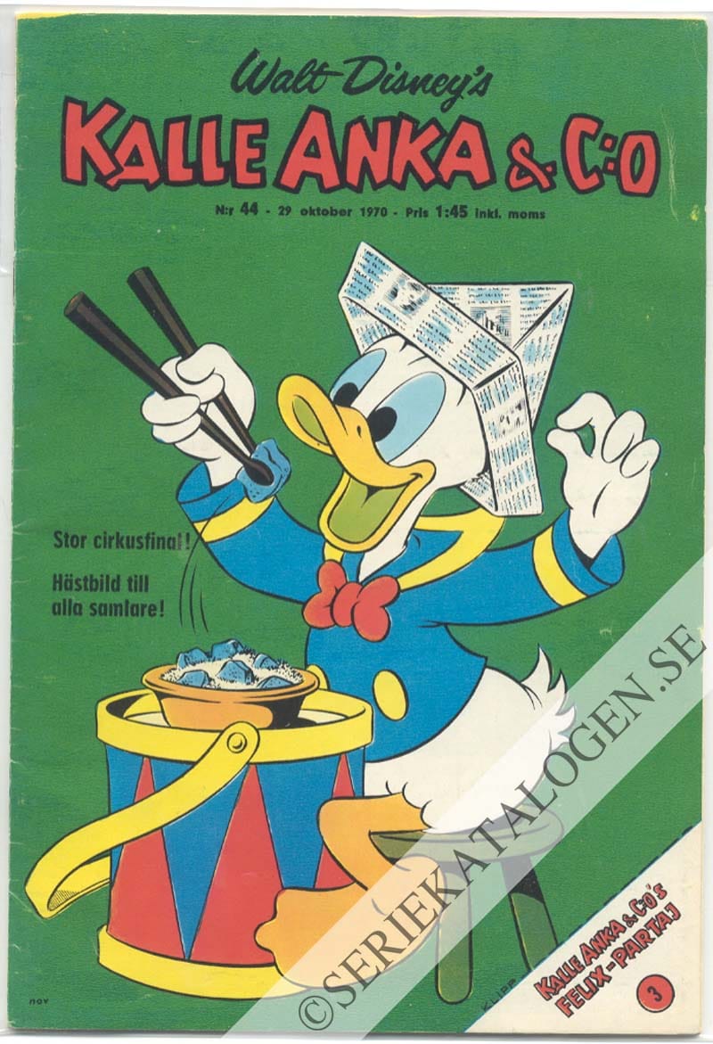 Framsida på Kalle Anka & C:o #44 (1970)