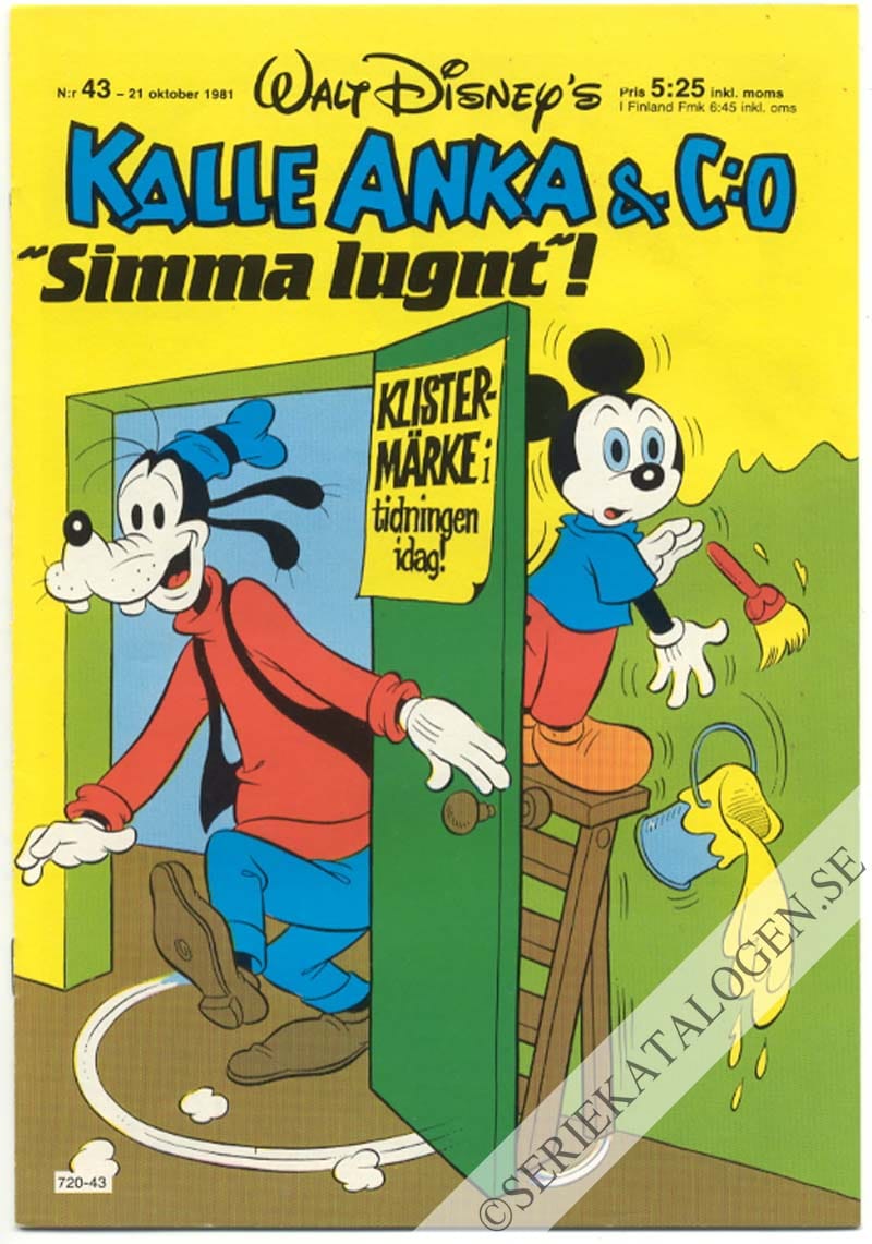 Framsida på Kalle Anka & C:o #43 (1981)