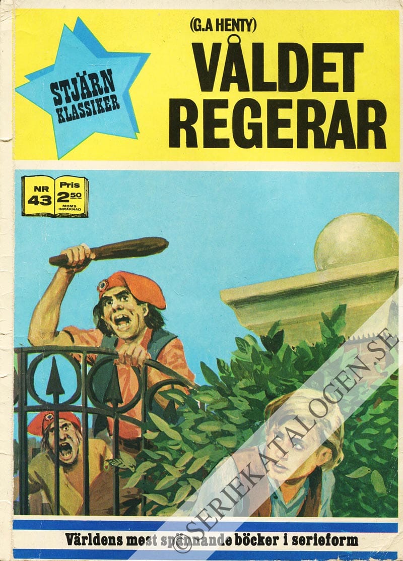 Framsida på Stjärnklassiker Våldet regerar (1972)