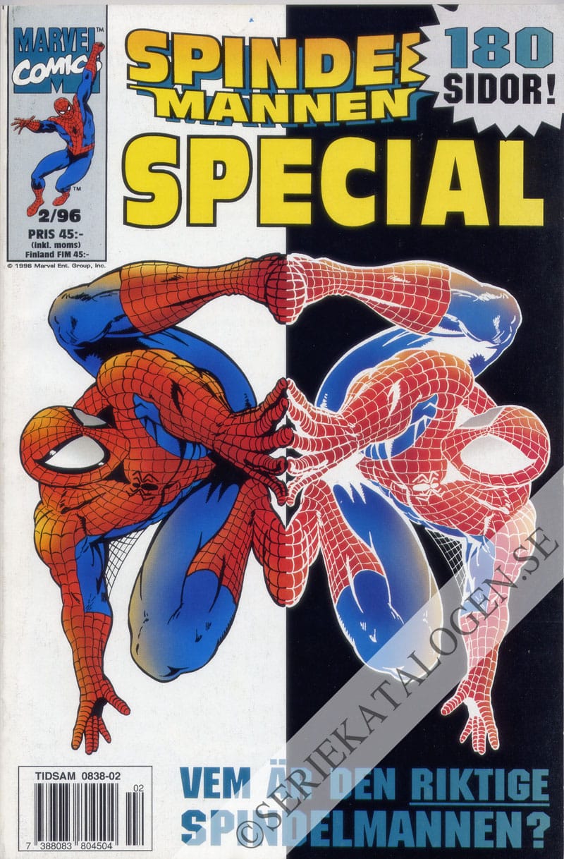 Framsida på Spindelmannen special Vem är den riktige Spindelmannen? (1996)