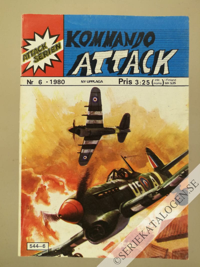 Framsida på Attackserien Kommandoattack (1980)