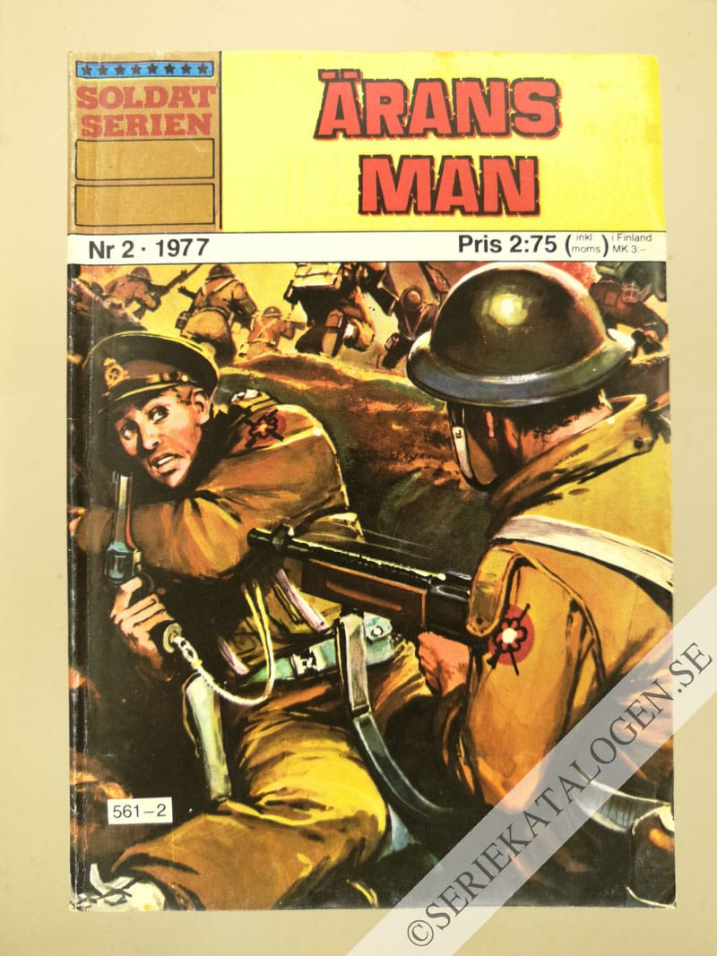 Framsida på Soldatserien #2 - Ärans män (1977)