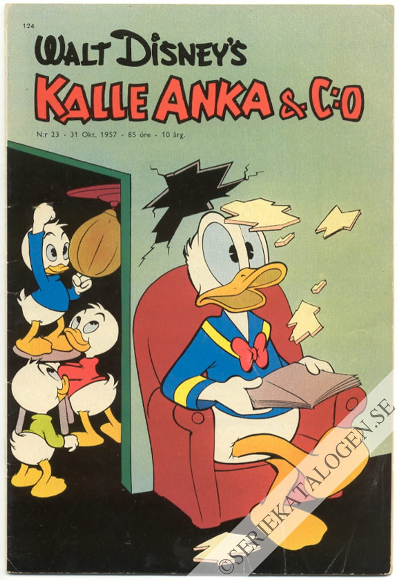 Framsida på Kalle Anka & C:o #23 (1957)