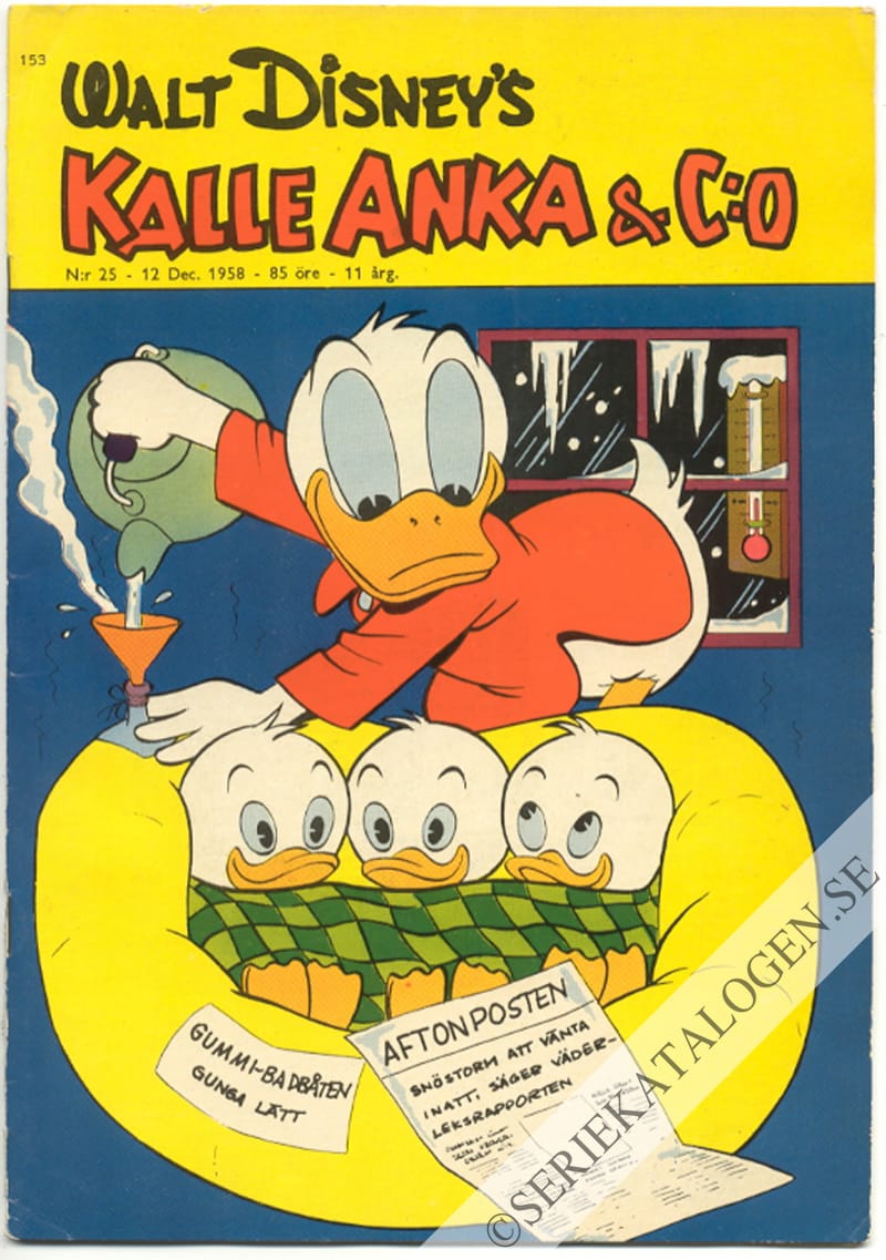 Framsida på Kalle Anka & C:o #25 (1958)