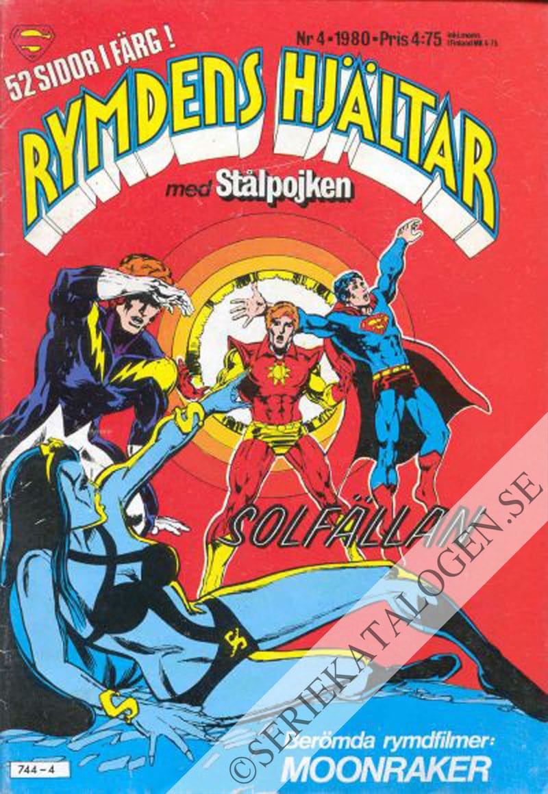 Framsida på Rymdens hjältar med Stålpojken #4 (1980)