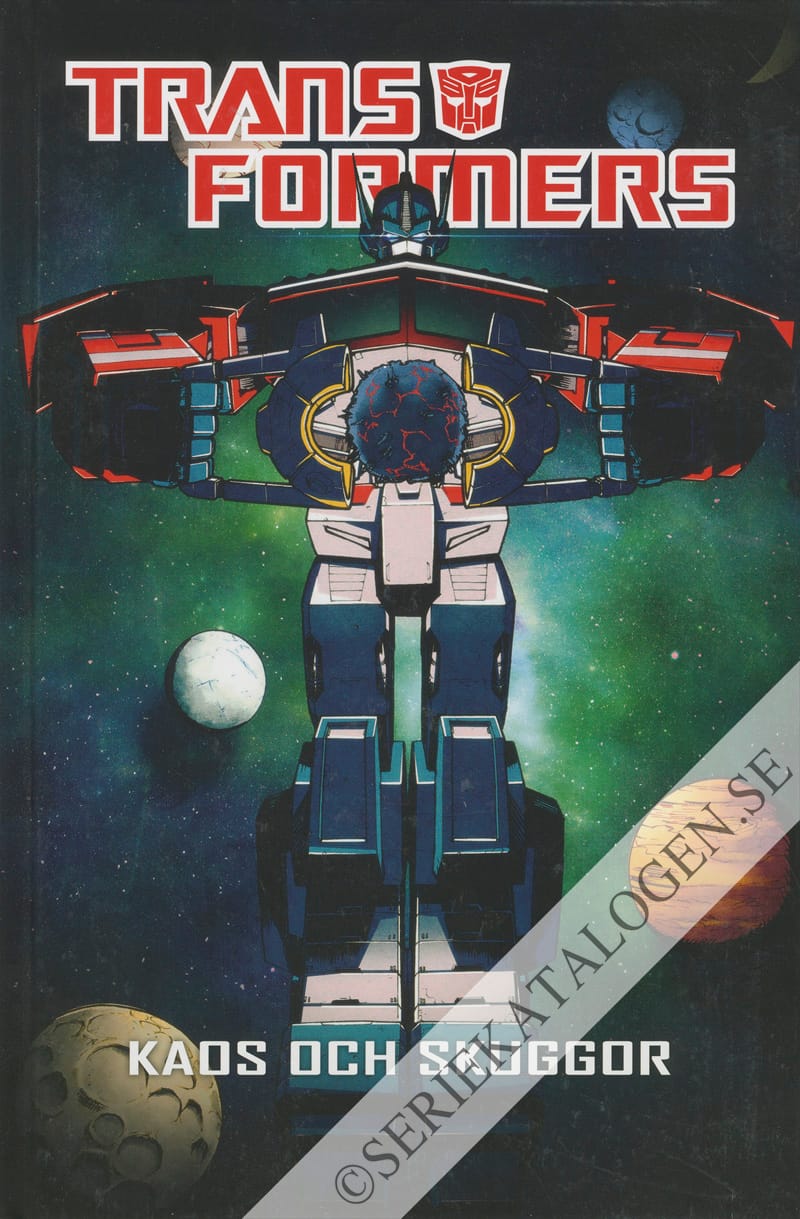 Framsida på Transformers Kaos och skuggor (2020)