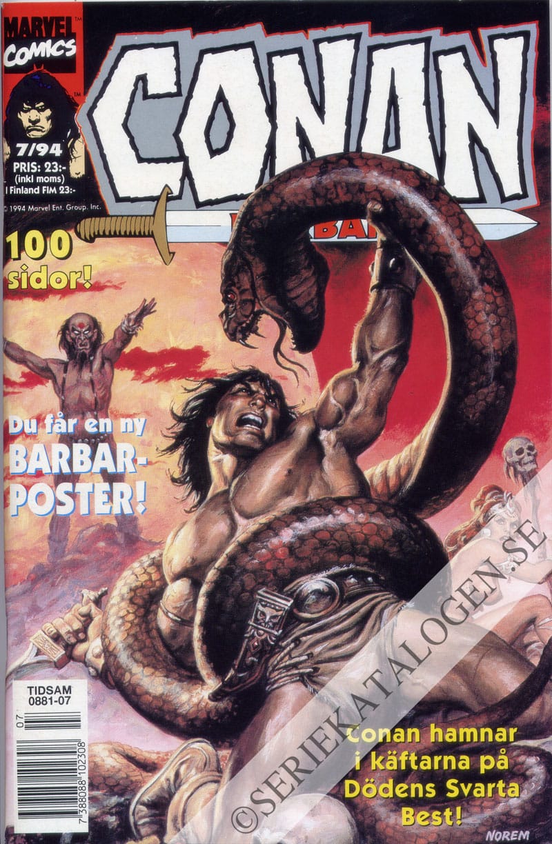 Framsida på Conan barbaren #7 (1994)
