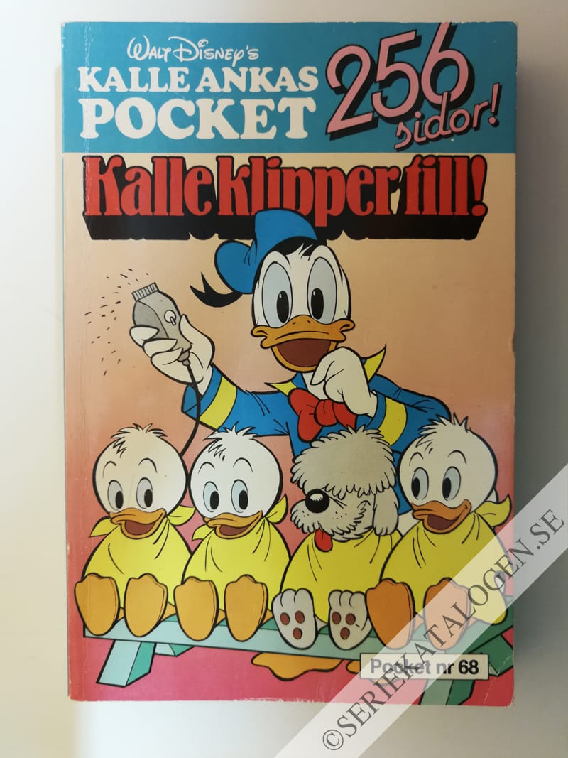 Framsida på Kalle Ankas pocket Kalle klipper till! (1986)