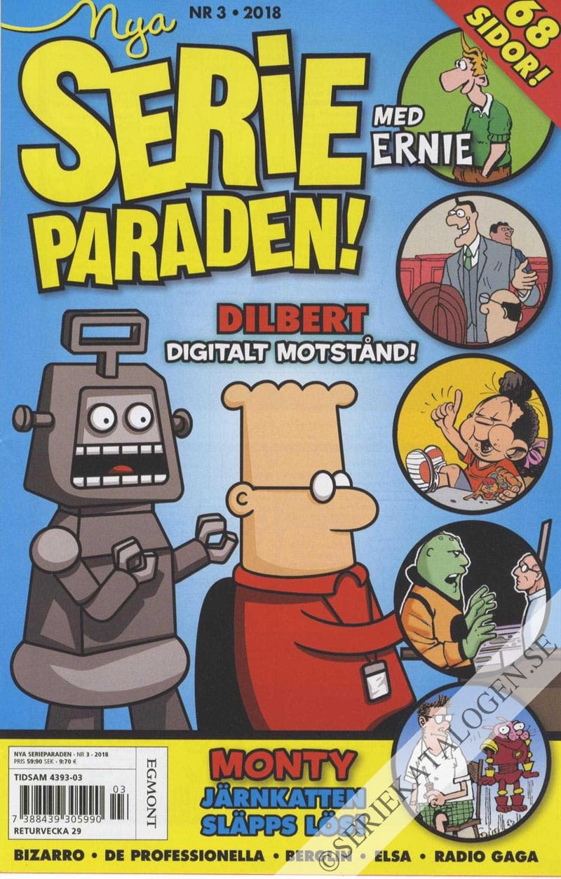 Framsida på Nya Serieparaden #3 (2018)