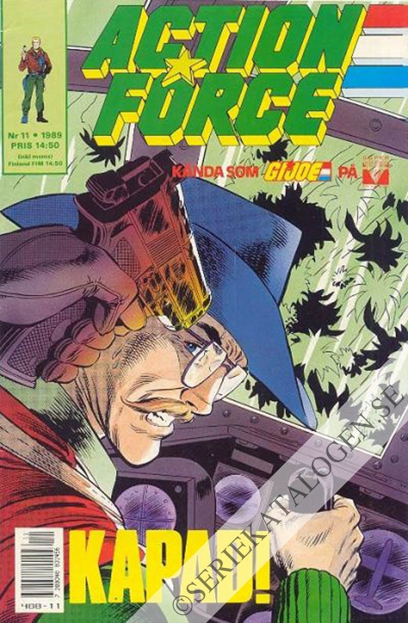 Framsida på Action force #11 (1989)