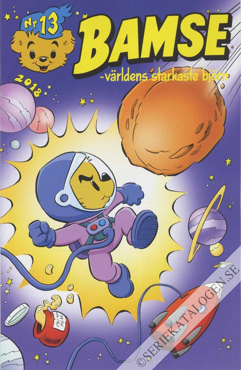 Framsida på Bamse #13 (2018)