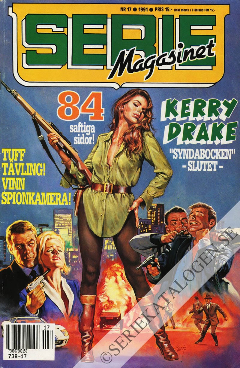 Framsida på Seriemagasinet #17 (1991)