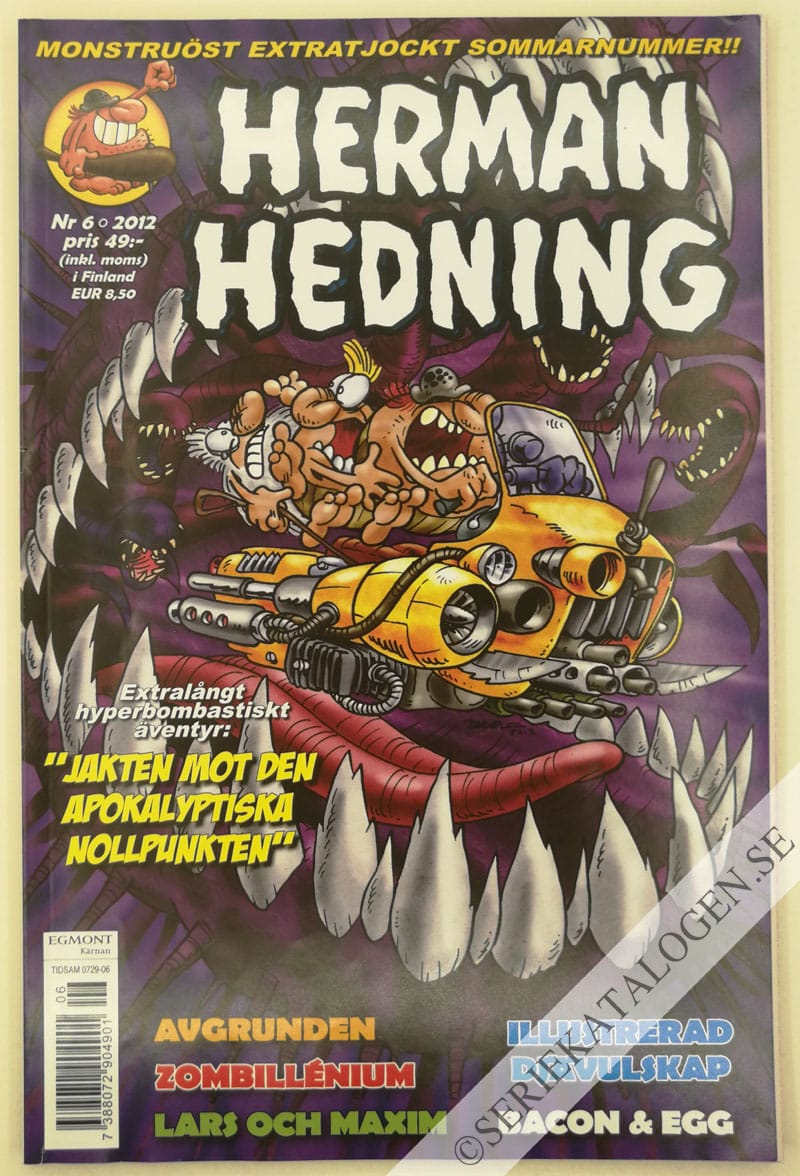 Framsida på Herman Hedning #6 (2012)