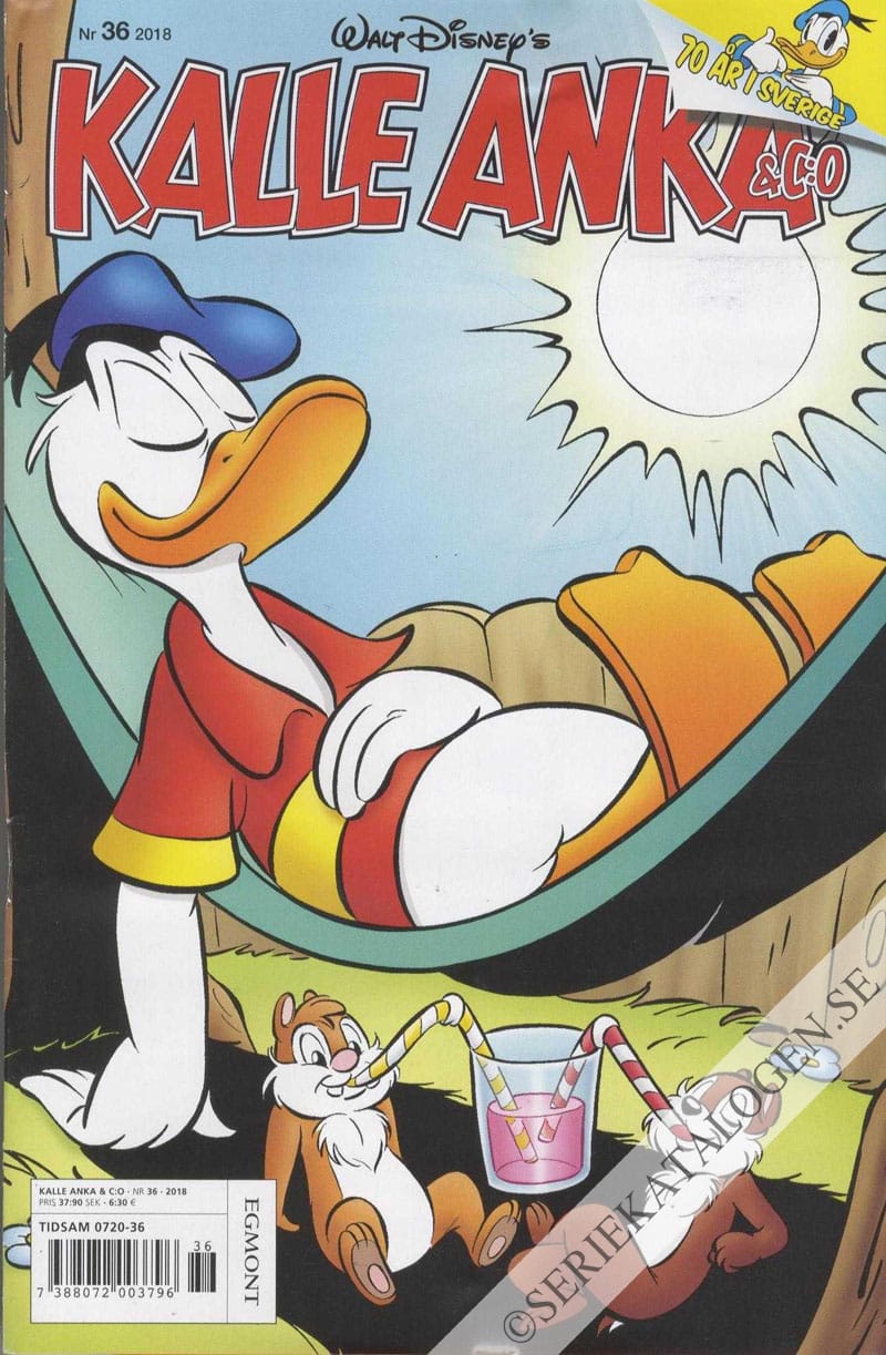 Framsida på Kalle Anka & C:o #36 (2018)