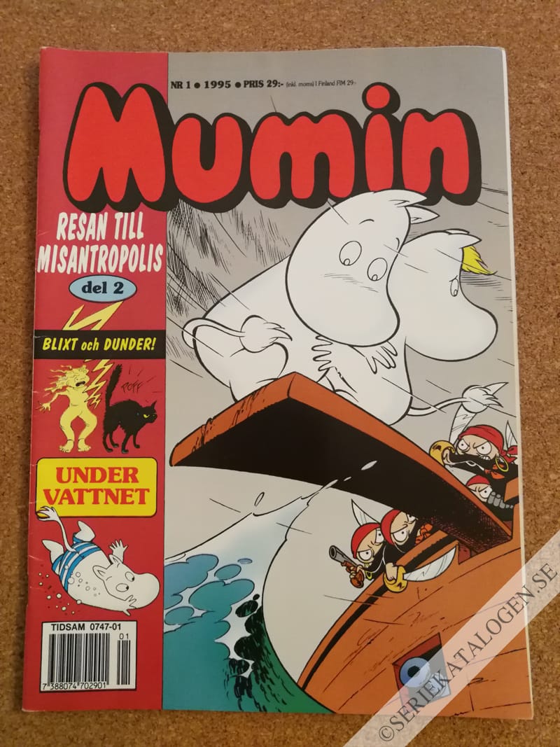 Framsida på Muminmagasinet #1 (1995)