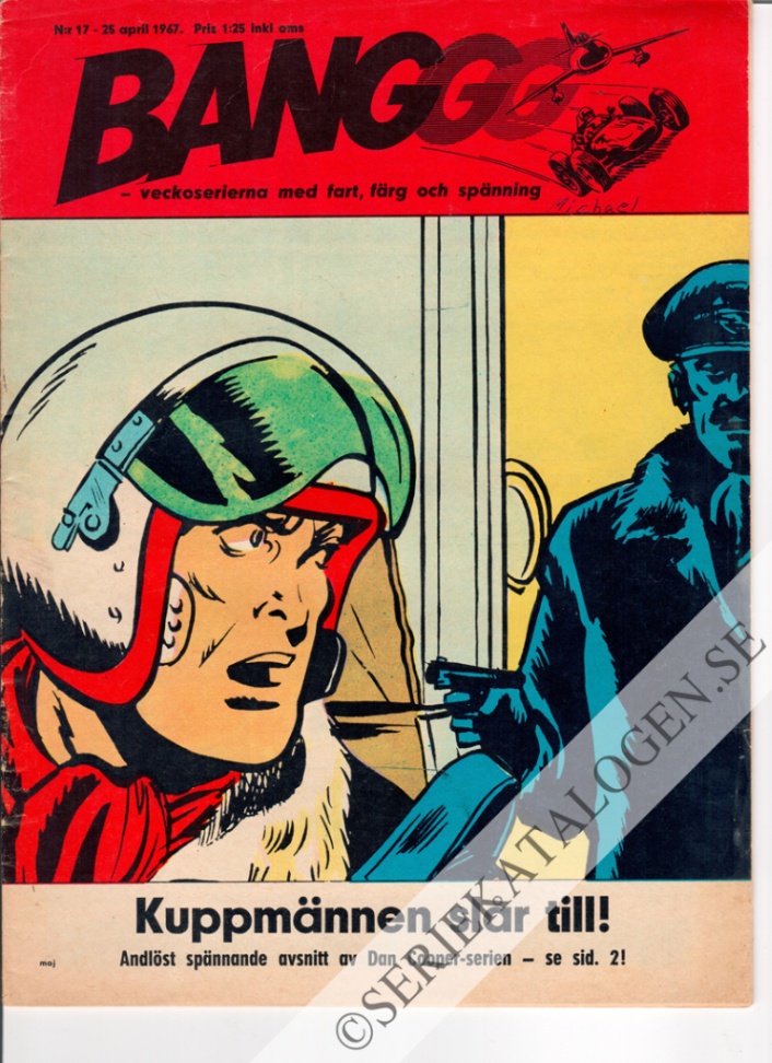 Framsida på Banggg - veckoserierna med fart, färg och spänning #17 (1967)